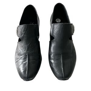 Josef Seibel Size US 7.5/ EU‎ 38 Black Leather Tina Slip On European Pump Bootie